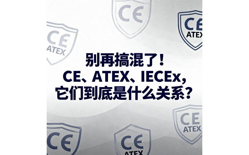 别再搞混了！ CE、ATEX、IECEx，它们到底是什么关系？